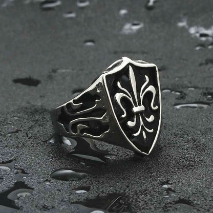 Crow Sword Totem Ring Retro Trendy Male Punk