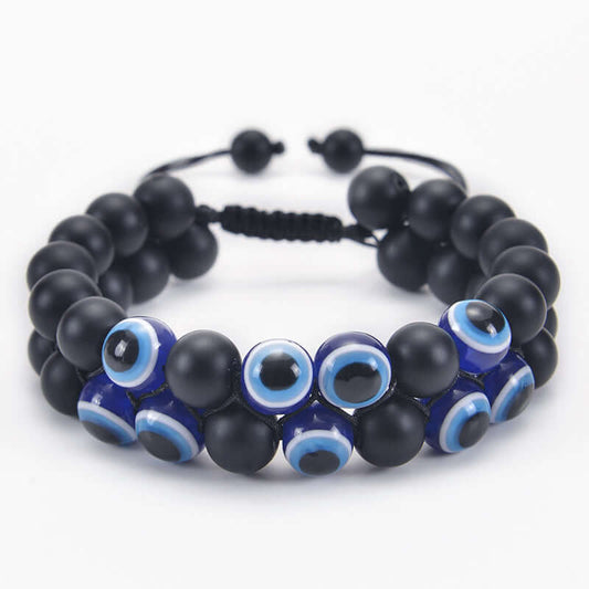 Black Onyx Evil Eye Protection Bracelet