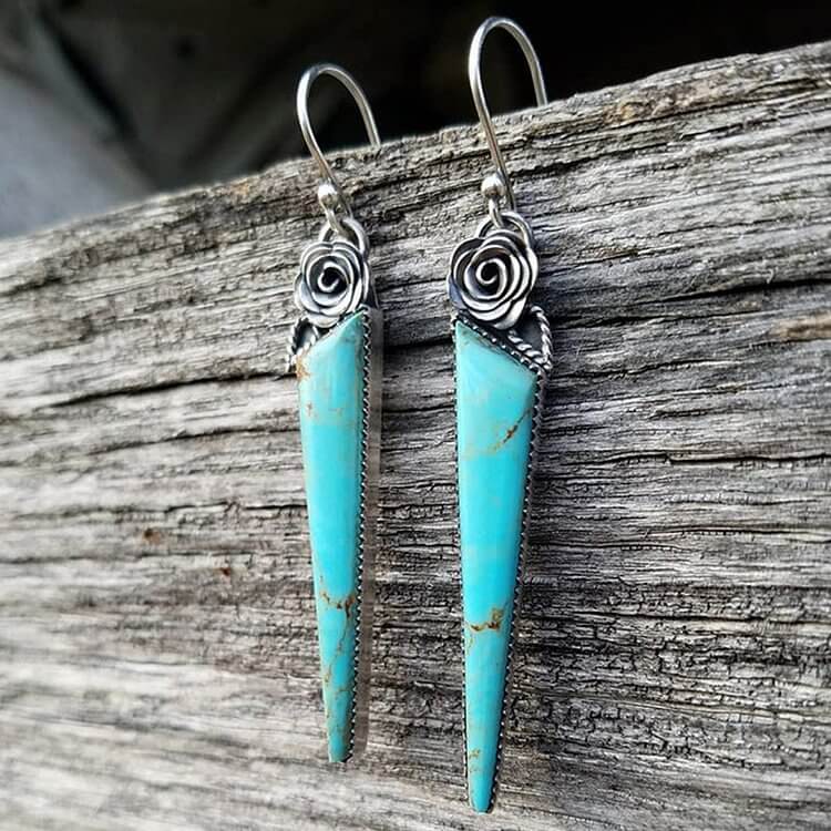 Turquoise Water Droplet Earrings