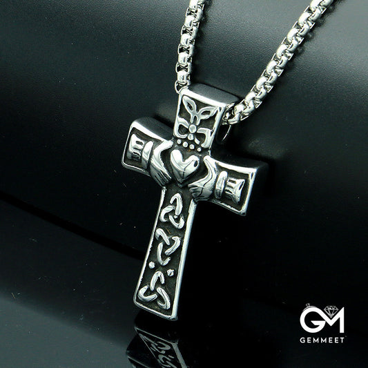 Vintage Alloy Cross Necklace