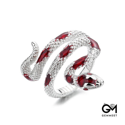 Snake Drops Glue Irregular Ring