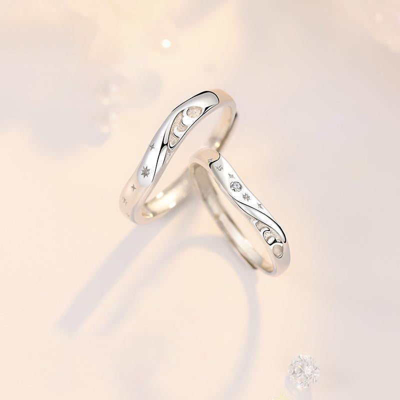 Simple Stars and Sea Couple Ring