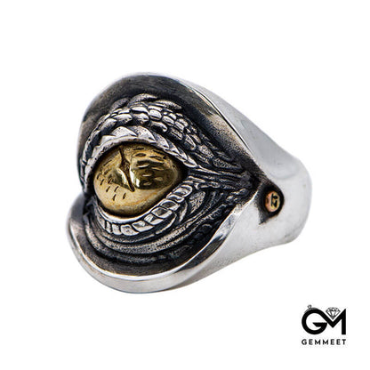 Creative Dragon Eye Signet Ring