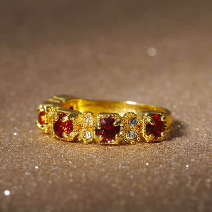 Luxurious Ruby Healing Ring