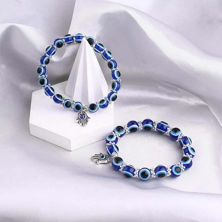 Evil Eye With Hamsa Symbol Healing Bracelet