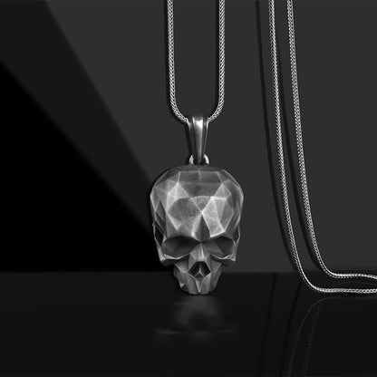 Men's Punk Geometric Skull Necklace