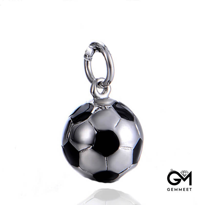 World Cup Soccer Titanium Steel Necklace