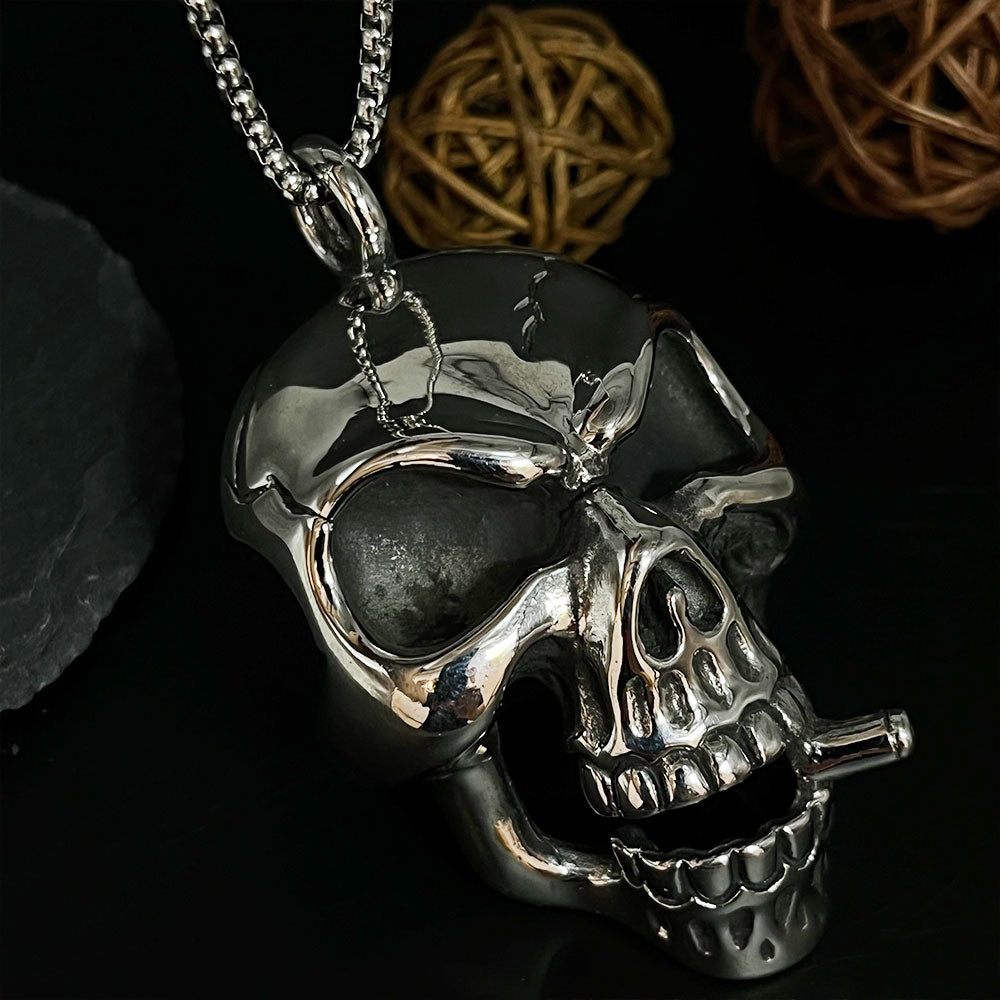 Men's Titanium Steel Skeleton Necklace