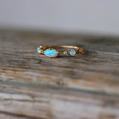 "Love and Sincerity" - Opal Reki Vintage Ring