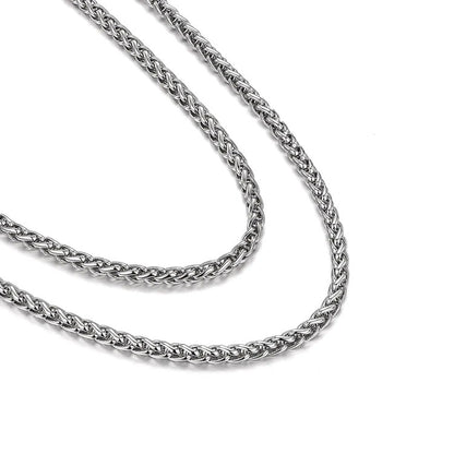 Hip Hop Sterling Silver Chains-5MM