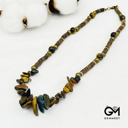 Bohemian Tribal Coconut Shell Necklace