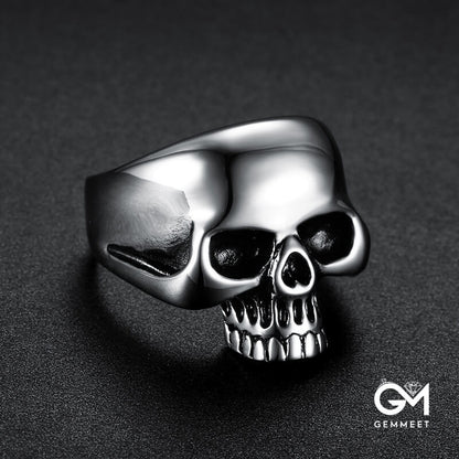 Stainless Steel Multi-colored Small Skull Ring