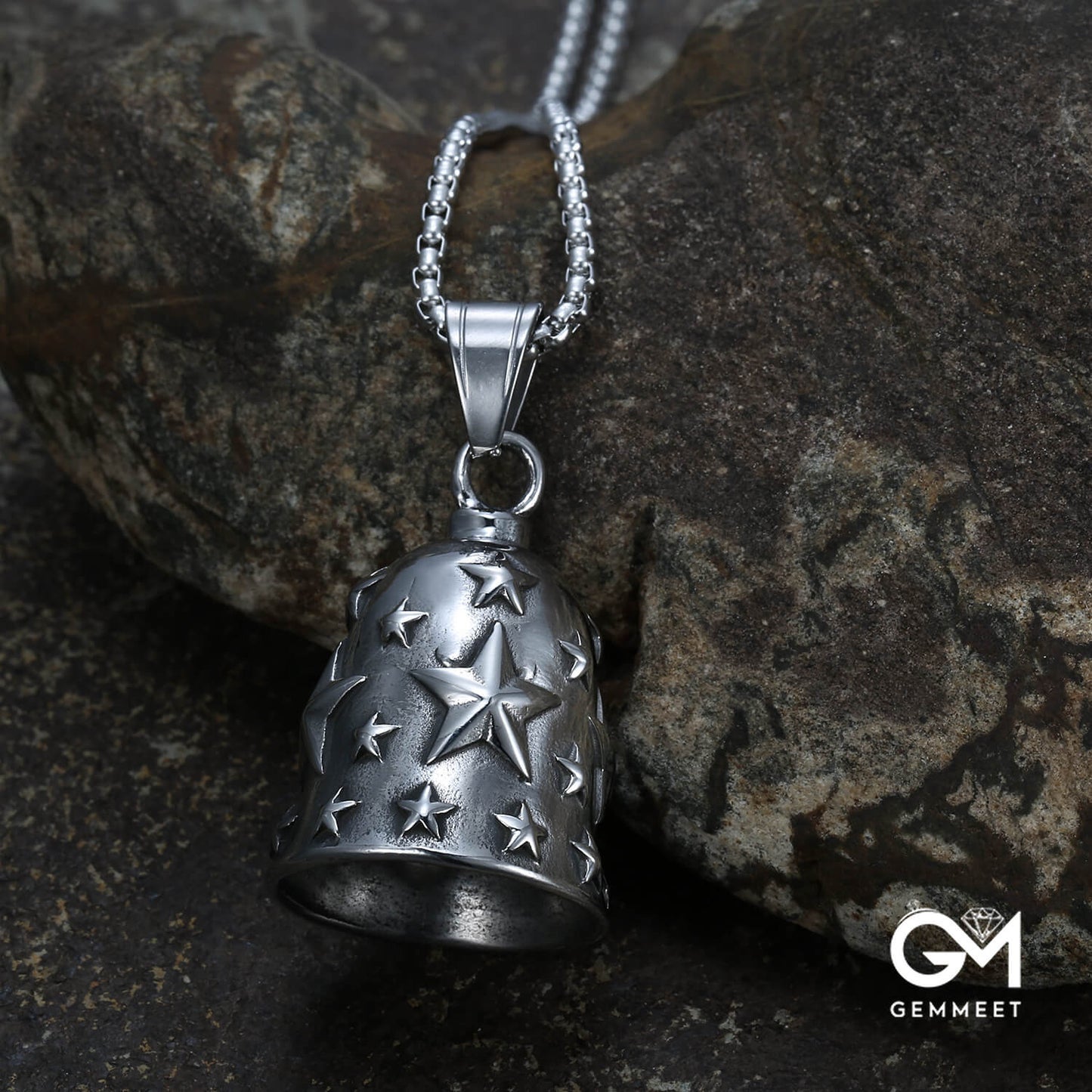 Pentagram Bell Pendant Necklace