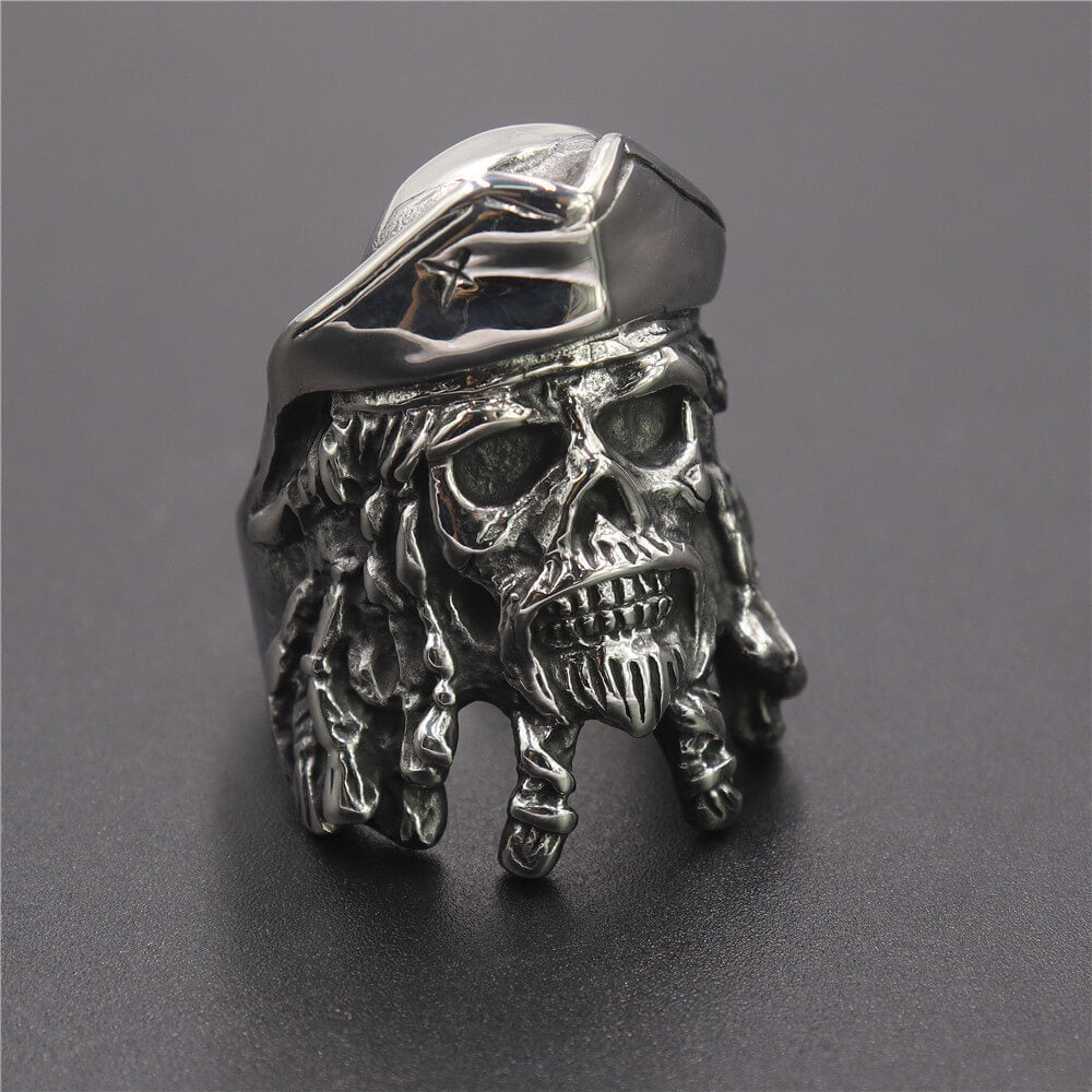 New Pirate Skull Ring