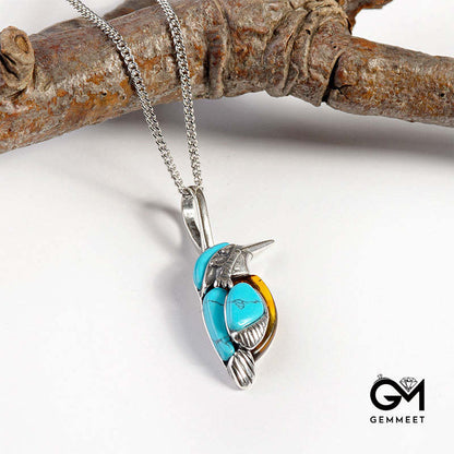 Turquoise Bird Necklace