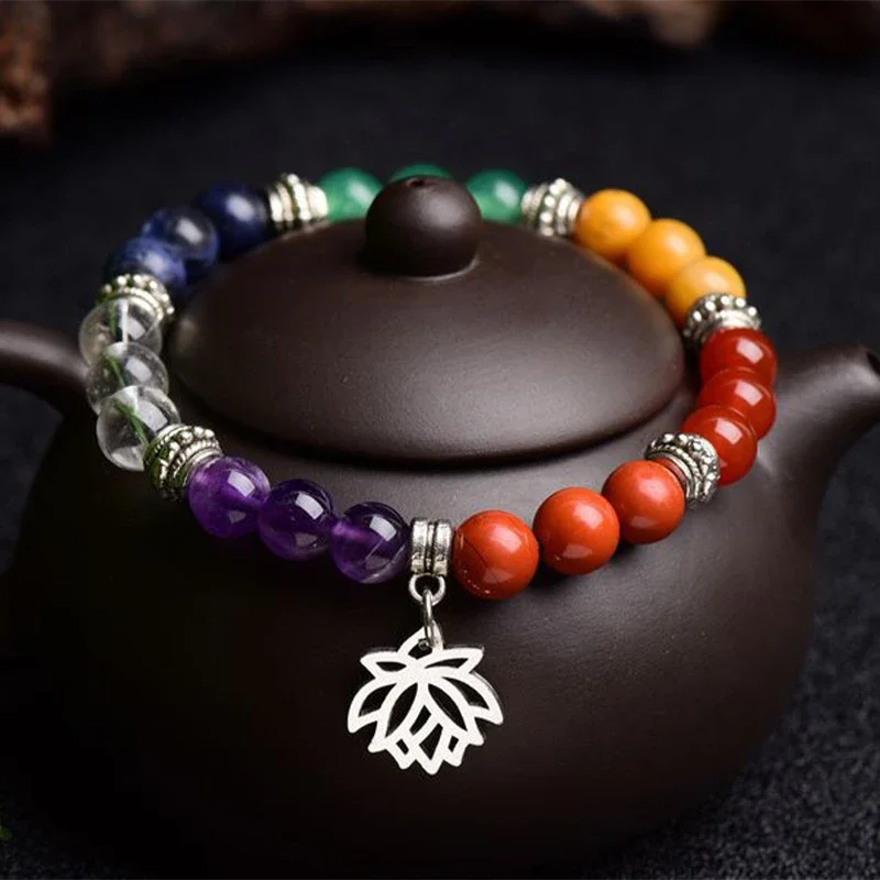 Chakra Lotus Symbol Bracelet