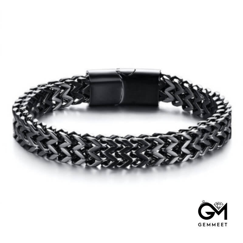 Punk Magnet Buckle Alloy Bracelet