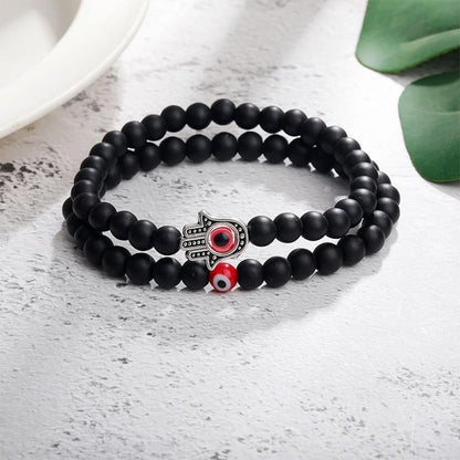 Evil Eye With Hamsa Protection Bracelet