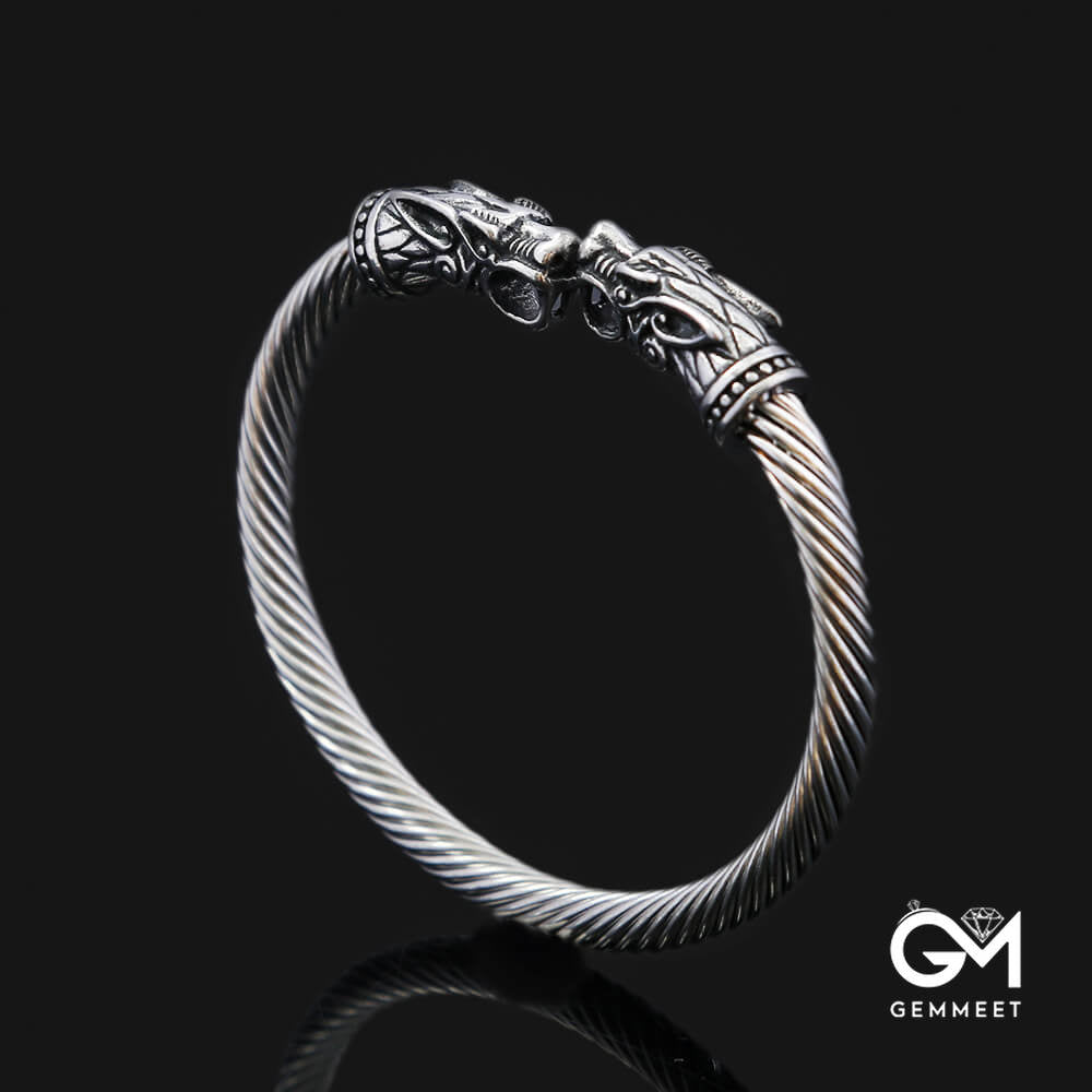 Viking Titanium Steel Solid Faucet Bracelet