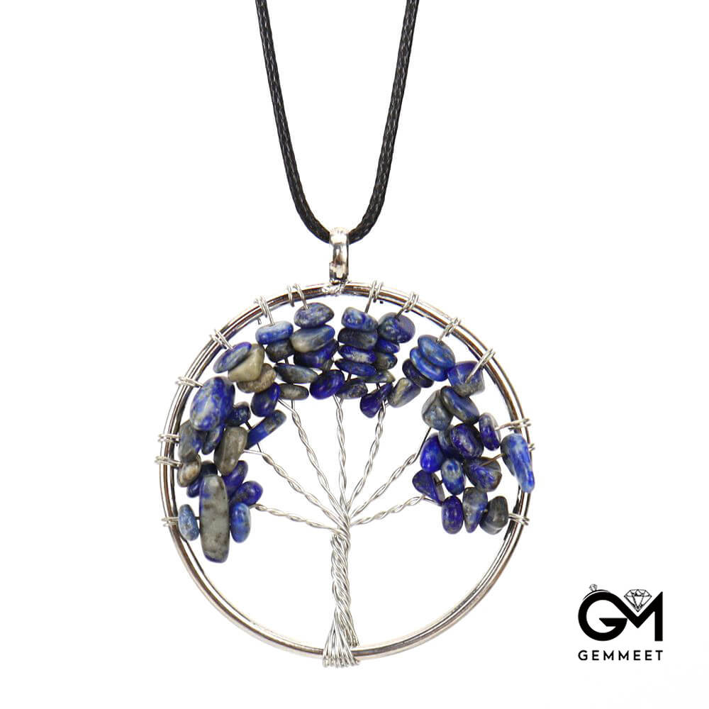 Tree of Life Simple Crystal Necklace