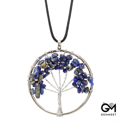 Tree of Life Simple Crystal Necklace