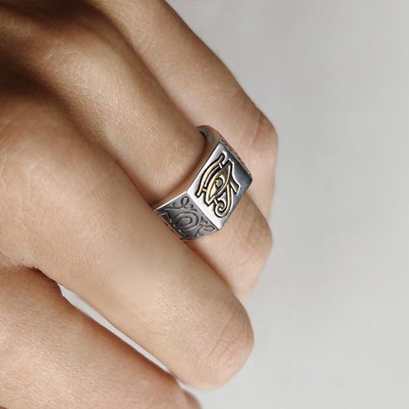 Vintage Men's Eye Of Horus Opening Ring