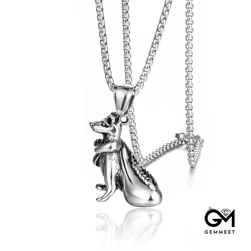 Stainless Steel Mickey Mouse Necklace