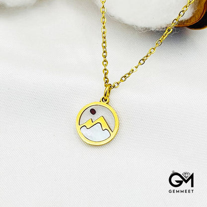 Simple Mountain Mustard Seed Necklace