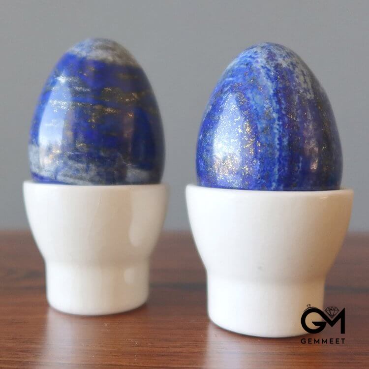 Easter Lapis Lazuli Meditation Vision Crystal Egg