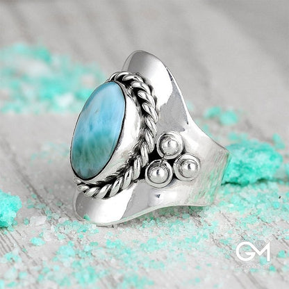 The Larimar Boho for Women Ring