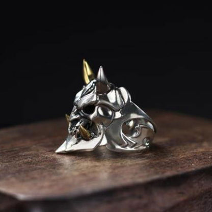 King of Ghost 3D Skull Adjustable Ring