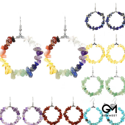 Crystal Geometric Irregular Beaded Earrings