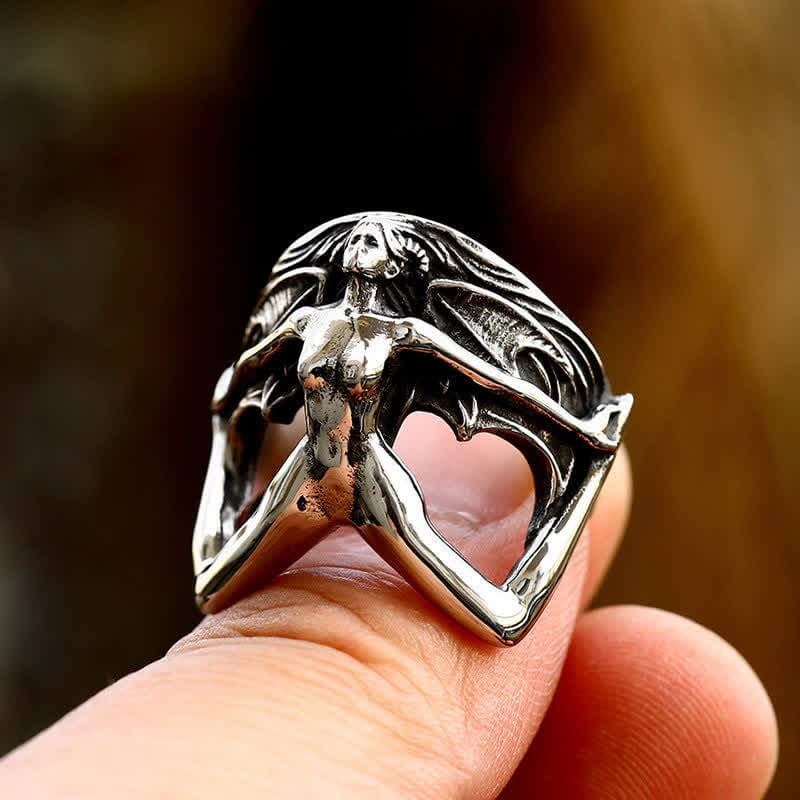 Vintage Gothic Demon Witch Ring