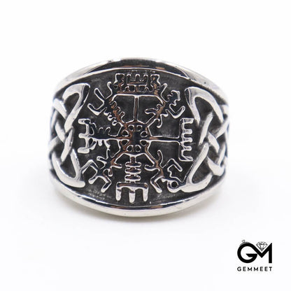 The Mighty Viking Warrior Odin Rune Warrior Ring