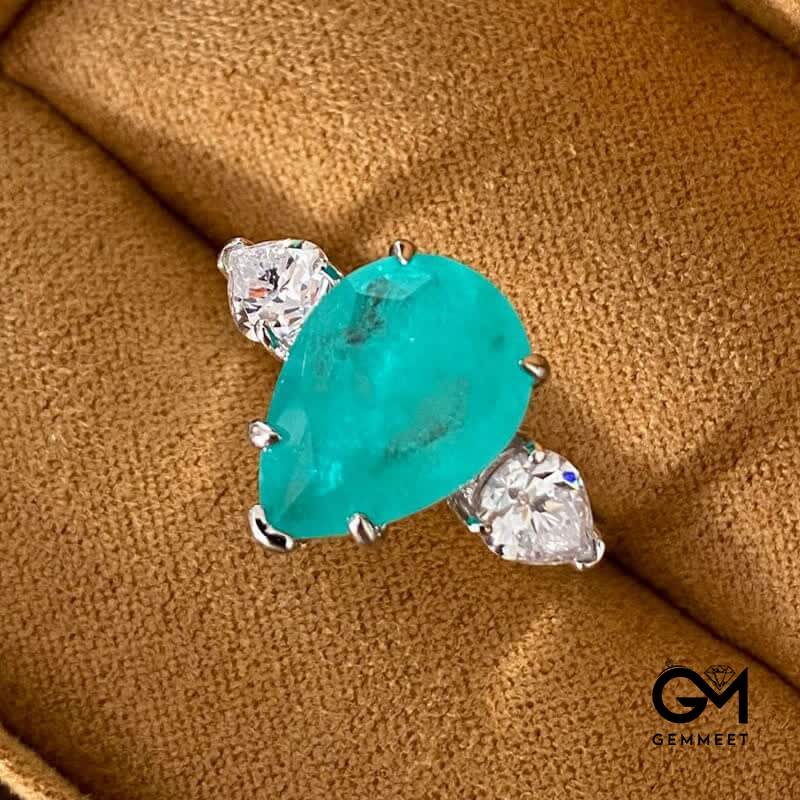 Paraiba Tourmaline Lucky Gemstone Jewelry Set