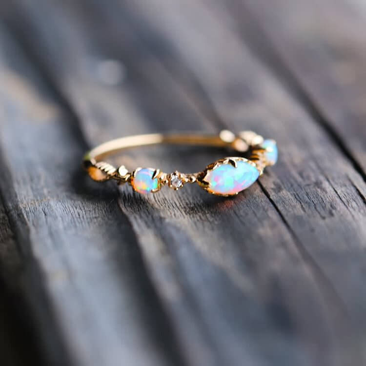 "Love and Sincerity" - Opal Reki Vintage Ring