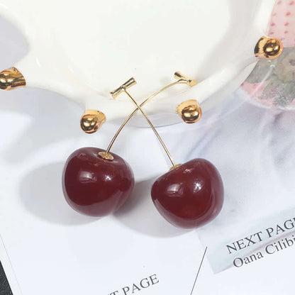 Women's Luscious Cutie Cherry Earrings