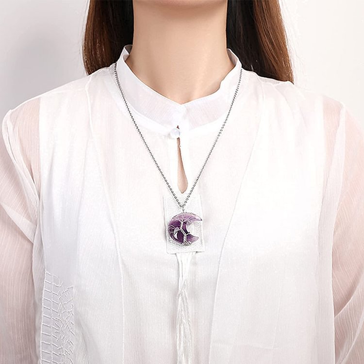 Life of Tree Chakra Moon Necklace