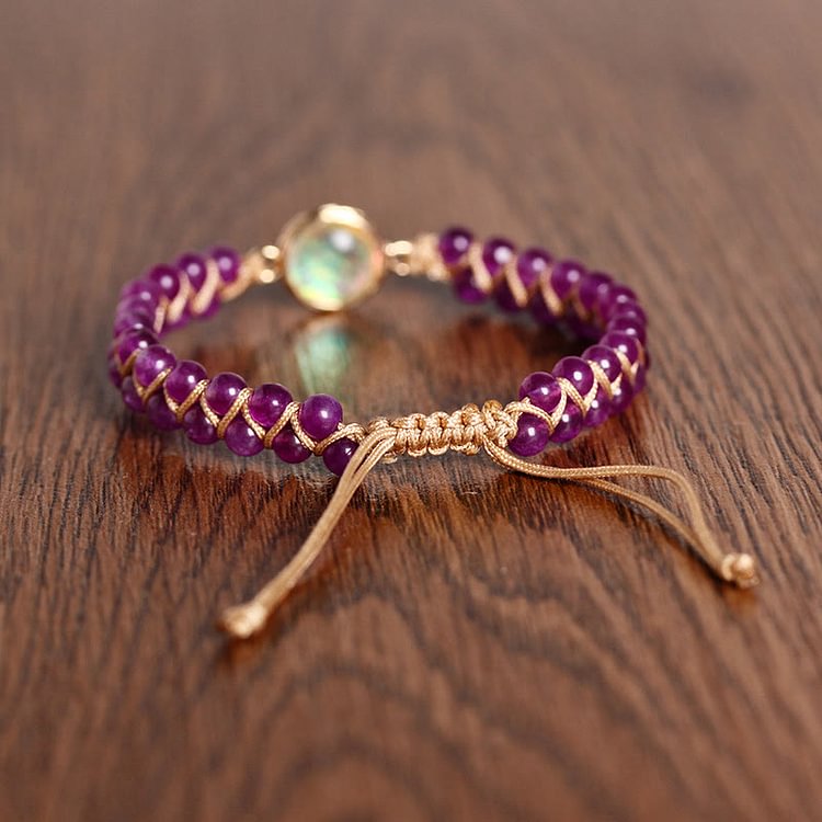 Gemstone Braided Bracelet