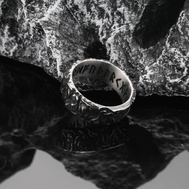 Men's Punk Viking Retro Crack Ring