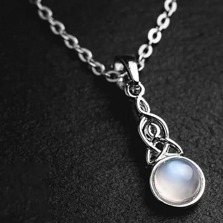 Celtic Knot Moonstone Necklace