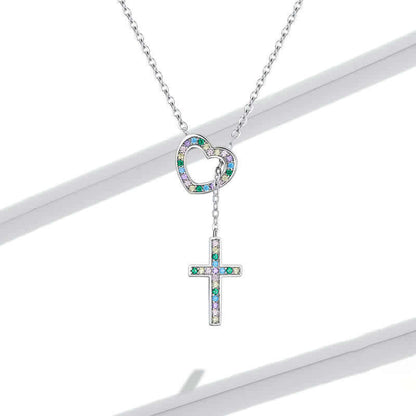 Women's Love & Cross Necklace