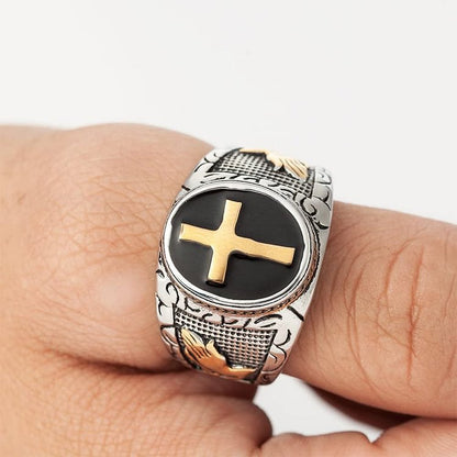 Cross Symbol Vintage Ring