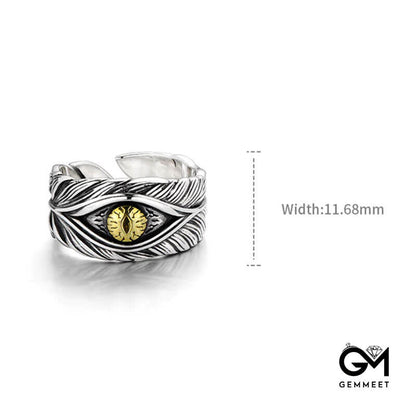 Men's Eye Of God High Street Feather Rings