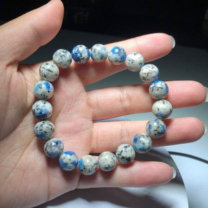 Natural Azurite 11mm Beads Energy Stone Bracelet