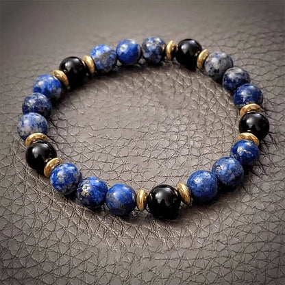 Lapis Lazuli Black Onyx Bracelet