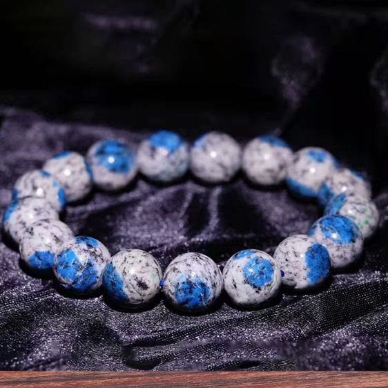 Natural Azurite 11mm Beads Energy Stone Bracelet