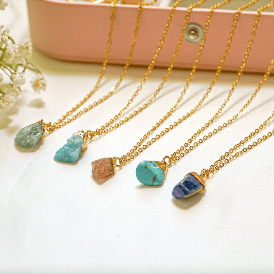 Irregular Crystal Raw Stone Gem gemstone Necklace