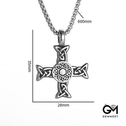 Alloy Hollow Cross Pendant Necklace