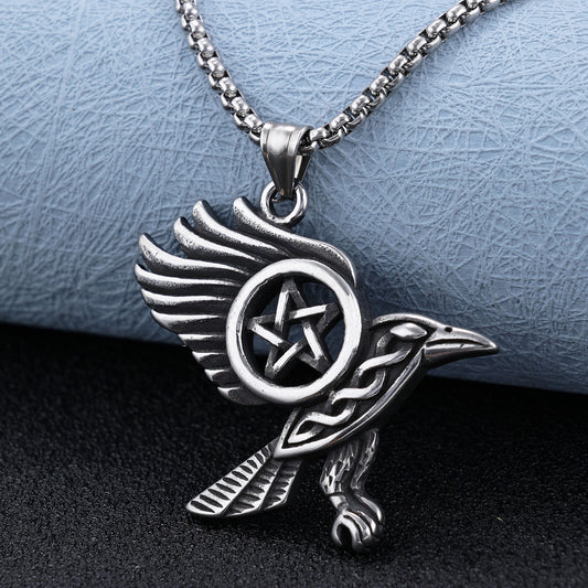 Animal Series Eagle Spreading Wings Pendant Necklace